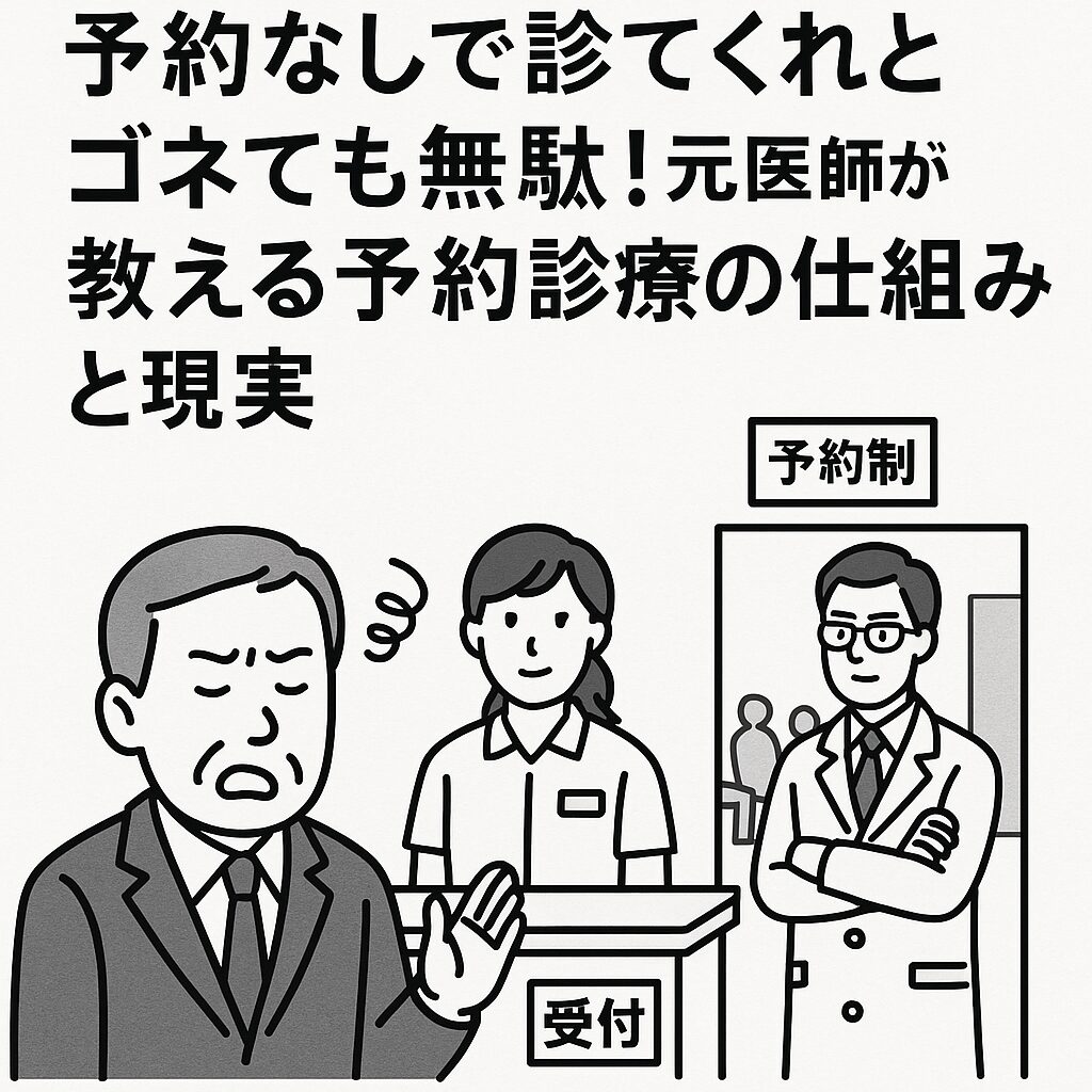 予約なしで診てくれとゴネても無駄
