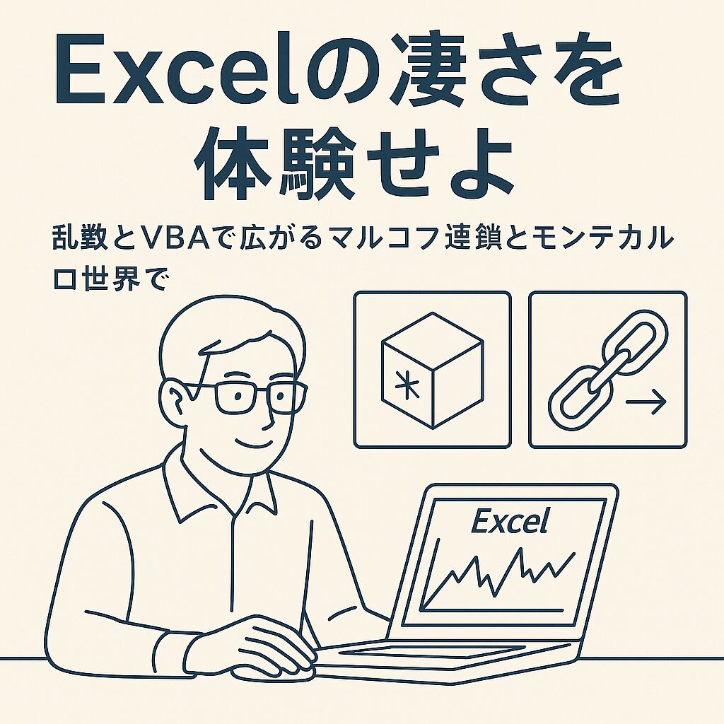エクセルは、マルコフ連鎖もモンテカルロ法も得意