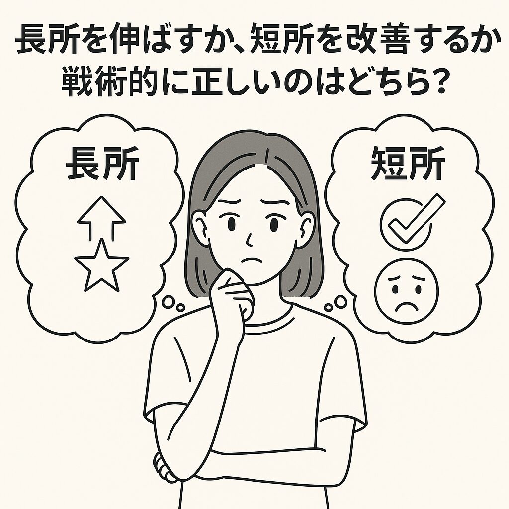 長所を伸ばす？　短所を改善する？