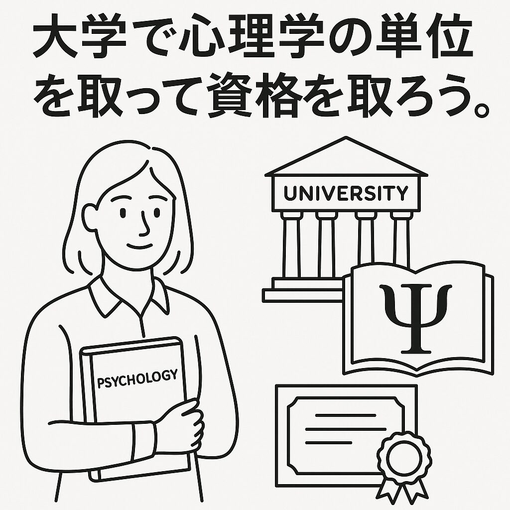 大学で心理学の単位を取って資格を取ろう