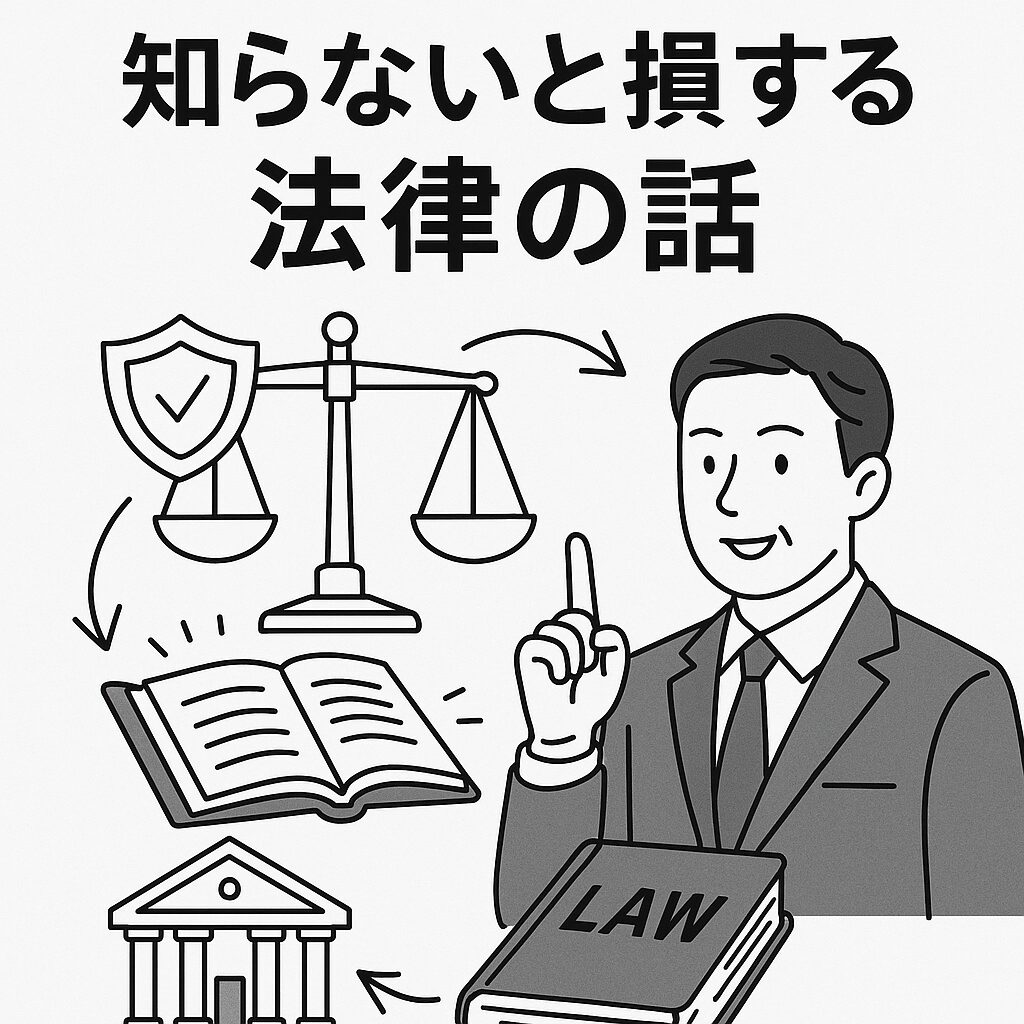 知らないと損する法律のハナシ。日本は法治国家。