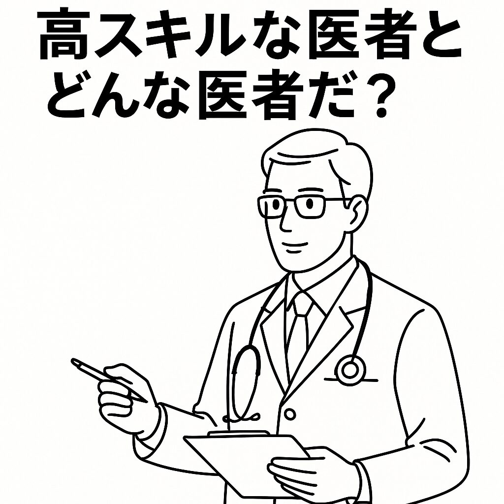 高スキルな医者とはどんな医者だ？