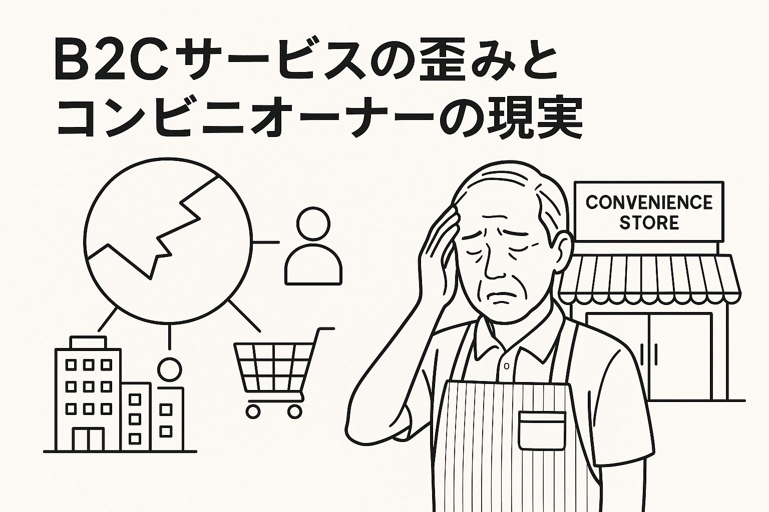 B2Cサービスの歪みとコンビニオーナーの現実