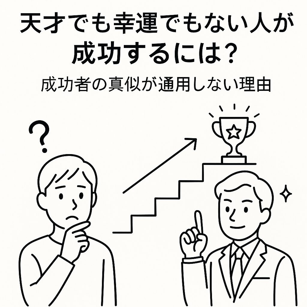 天才でも幸運でもない人が成功するには？