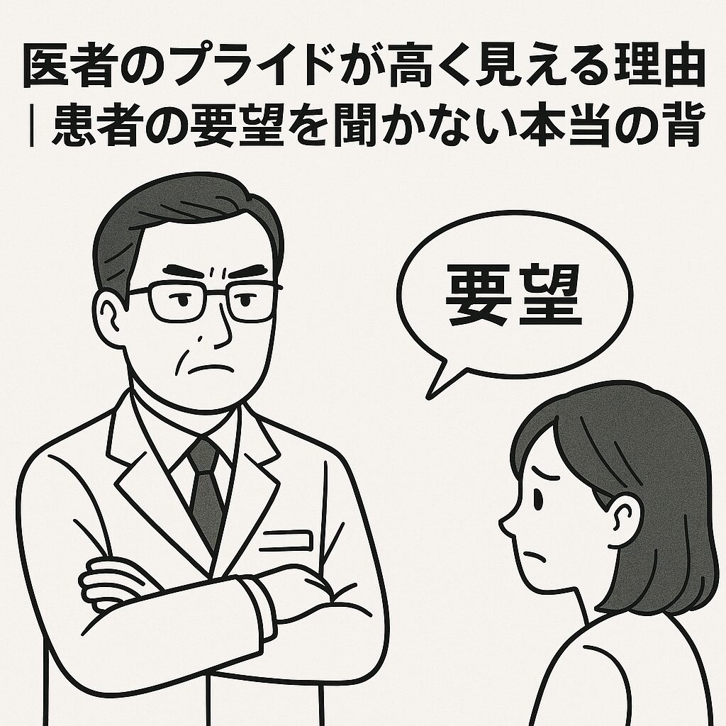 患者の要望を医者が聞かない理由。