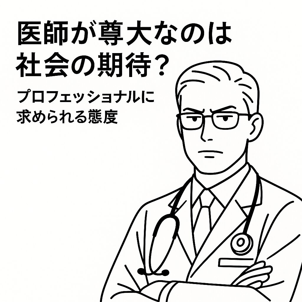 医師が尊大なのは社会の期待。