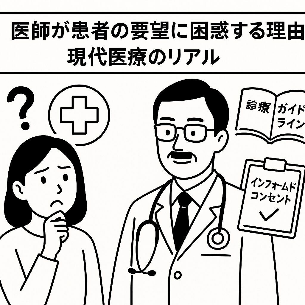 患者の要望に医者が困惑する理由。