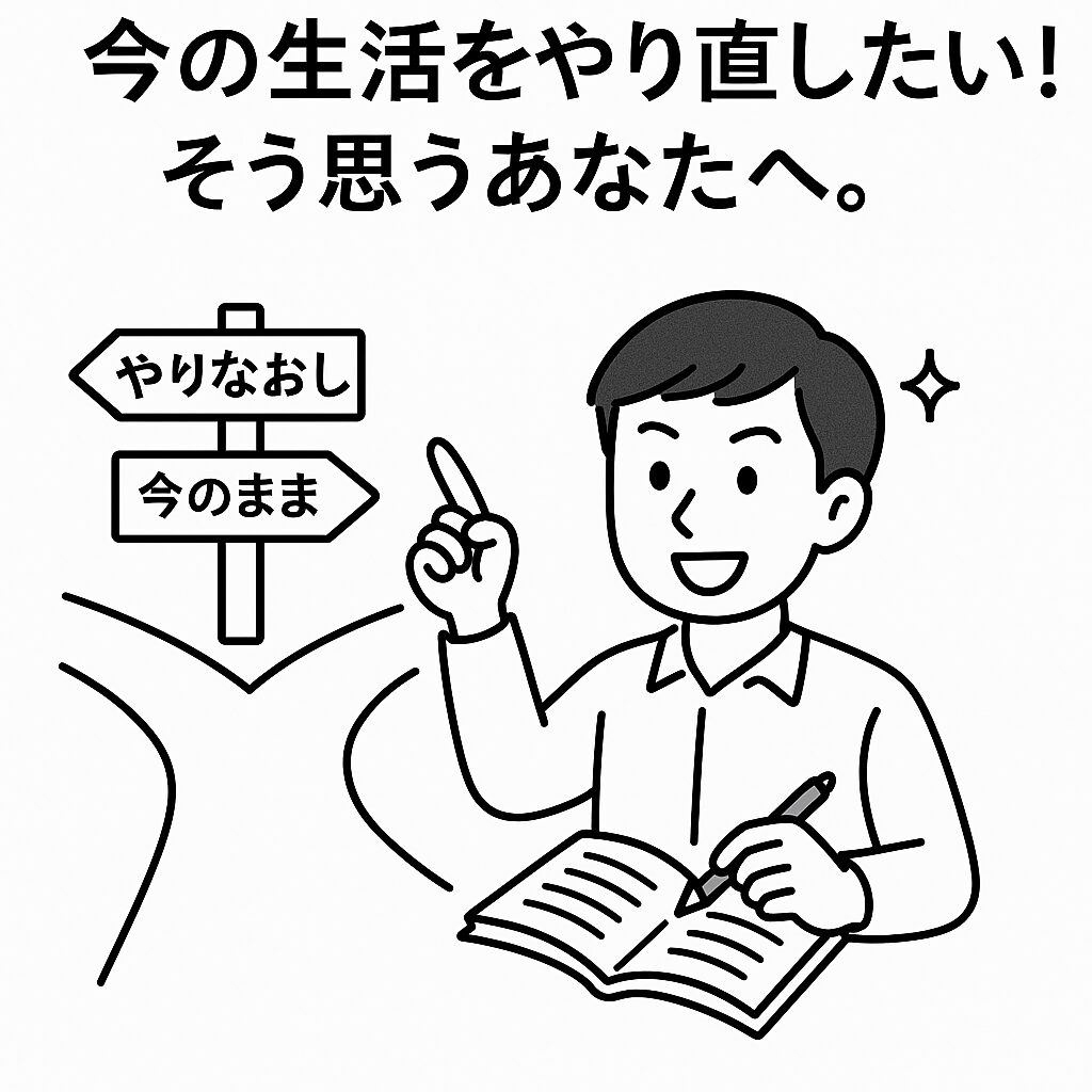今の生活をやり直したいと思うあなたへ。