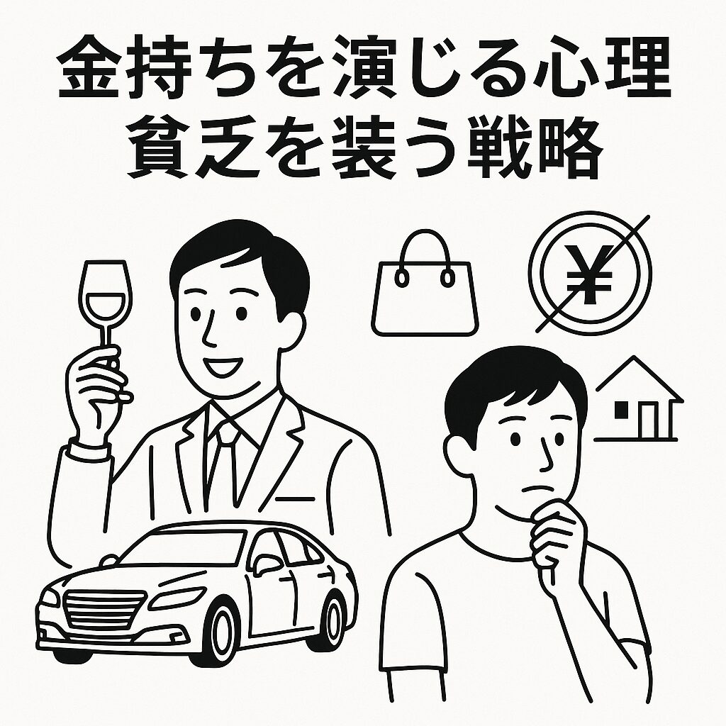 金持ちを演じる心理、貧乏を装う戦略