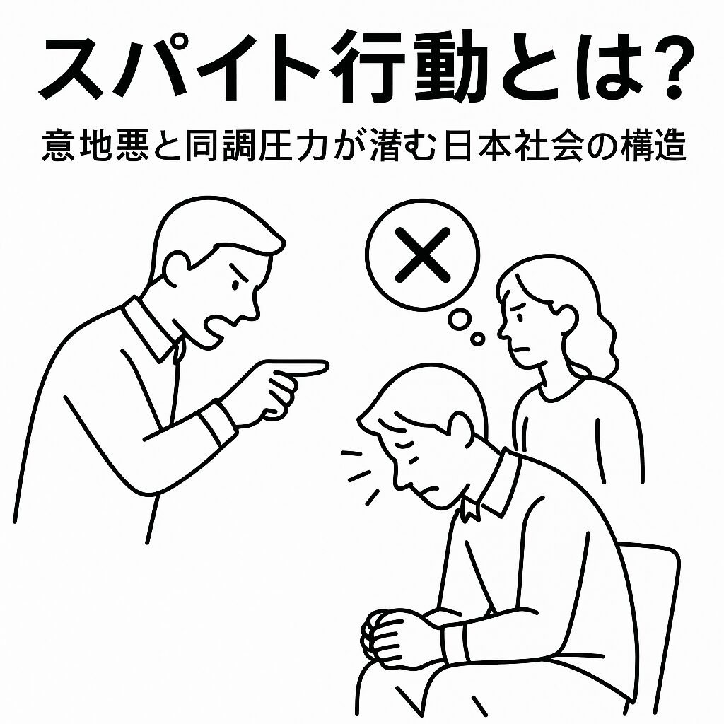 スパイト行動（spiteful behavior）とは？意地悪・いじめ・同調圧力など日本社会に潜む心理構造を元医師の視点から解説します。