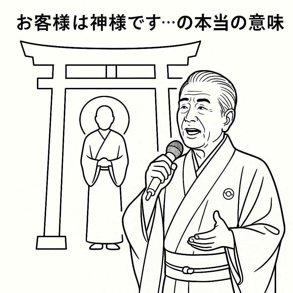お客様は神様です…の本当の意味。