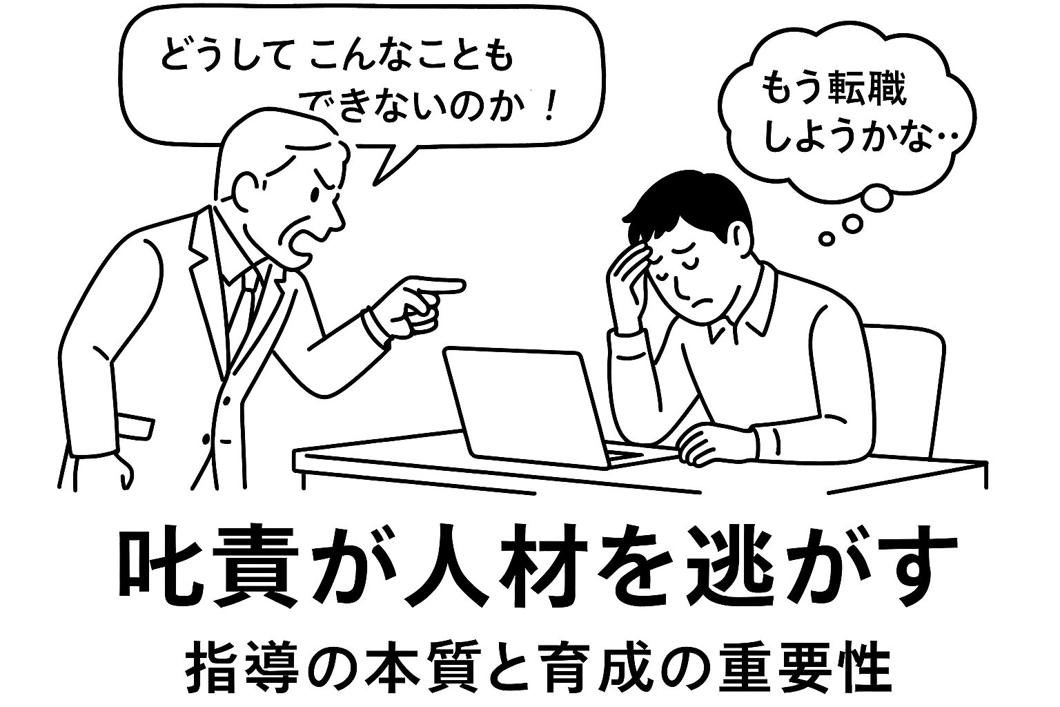 叱責が人材を逃がす