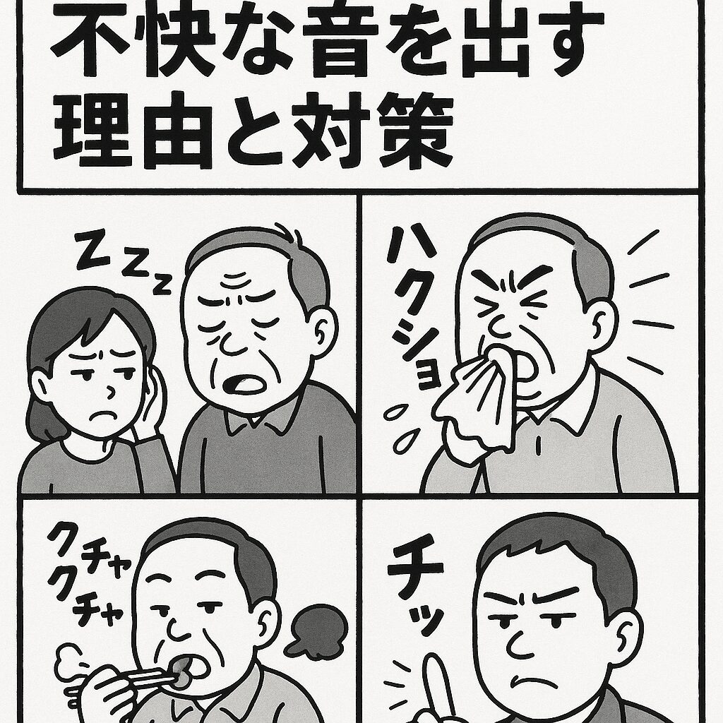 中高年男性が不快な音を出す理由と対策