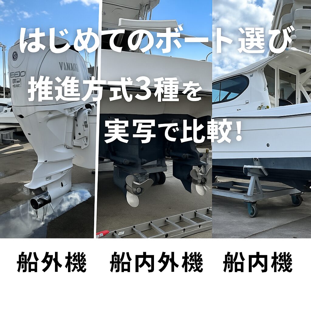 初めてのボートの推進方式はどれが良い