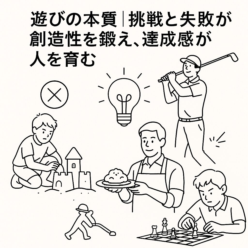 遊びの本質｜挑戦と失敗が創造性を鍛え、達成感が人を育む