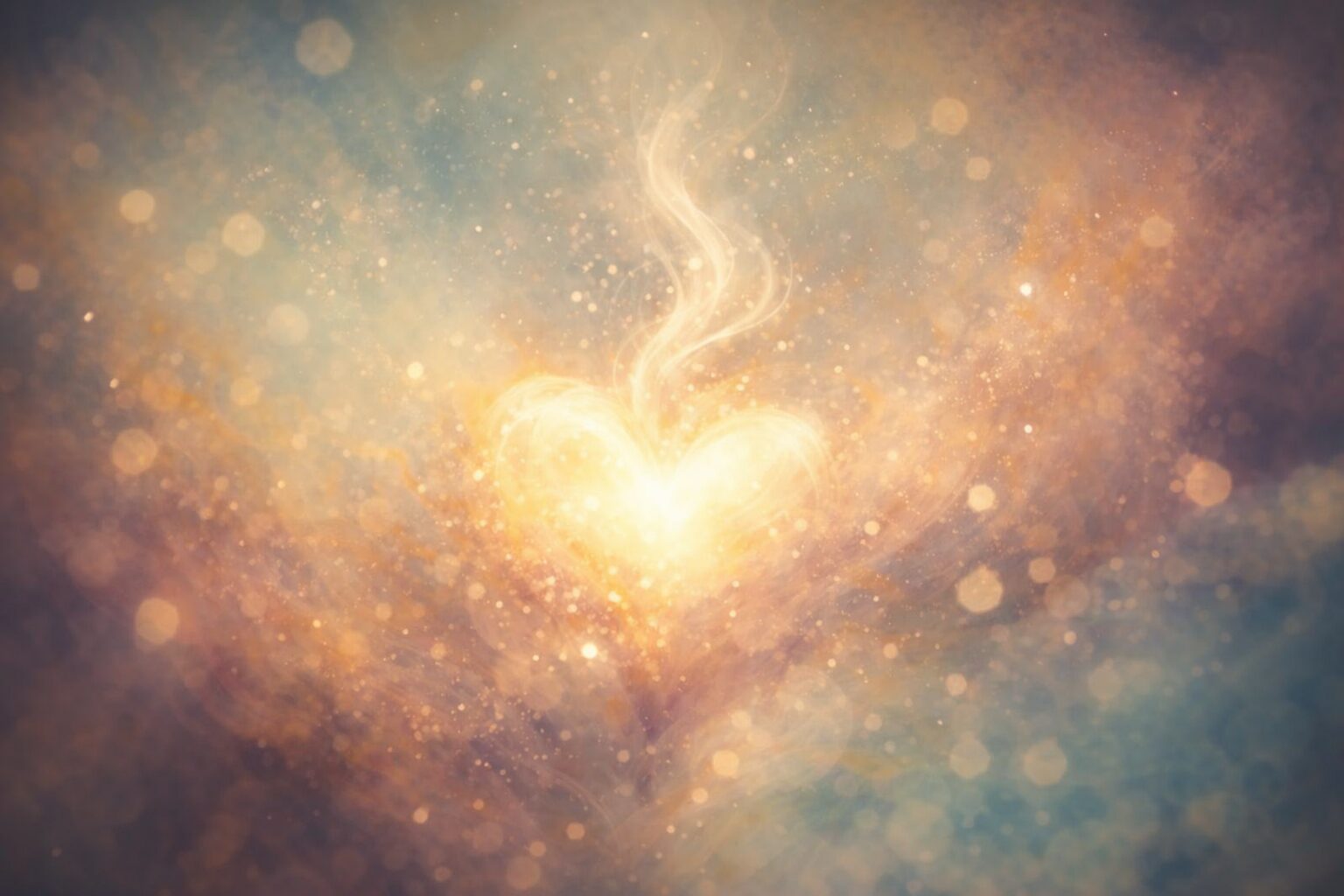 心の奥に、名もない心地よさが静かに立ち上がる様子を抽象的に描いたイメージ